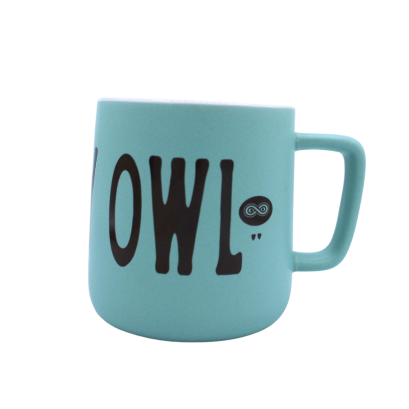 Snowy Owl Teal"Oslo" Ceramic Mug