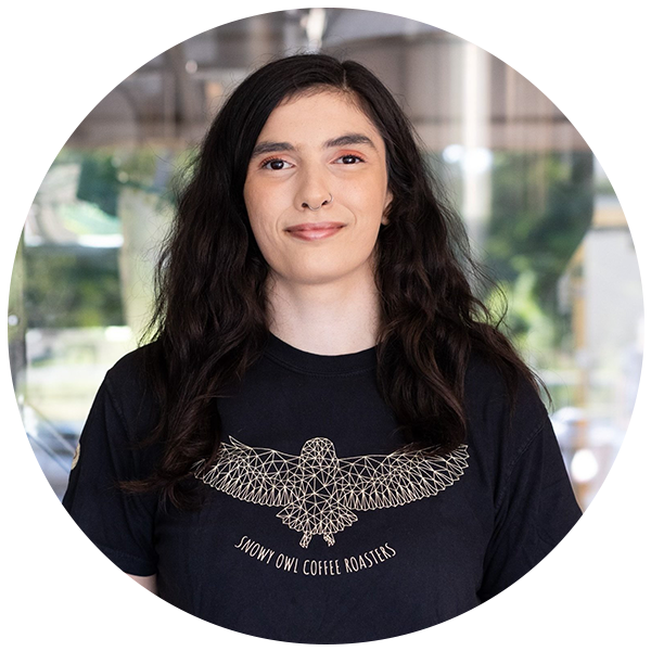 Meet Mannon Ceravone, our Brewster Manager. She and the team at Snowy Owl Coffee Roasters are committed to delivering the freshest coffee every day.
