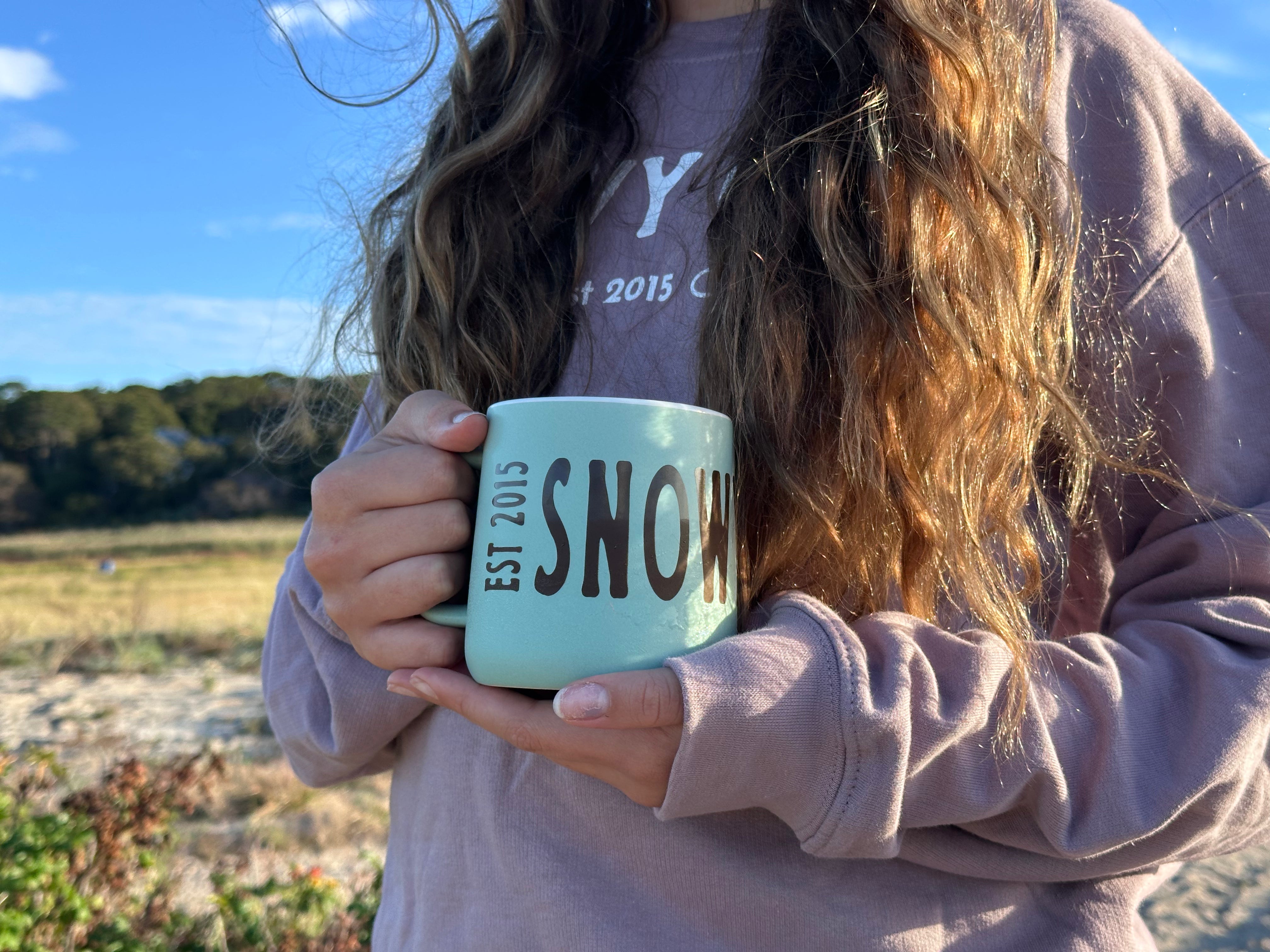 Snowy Owl Teal"Oslo" Ceramic Mug