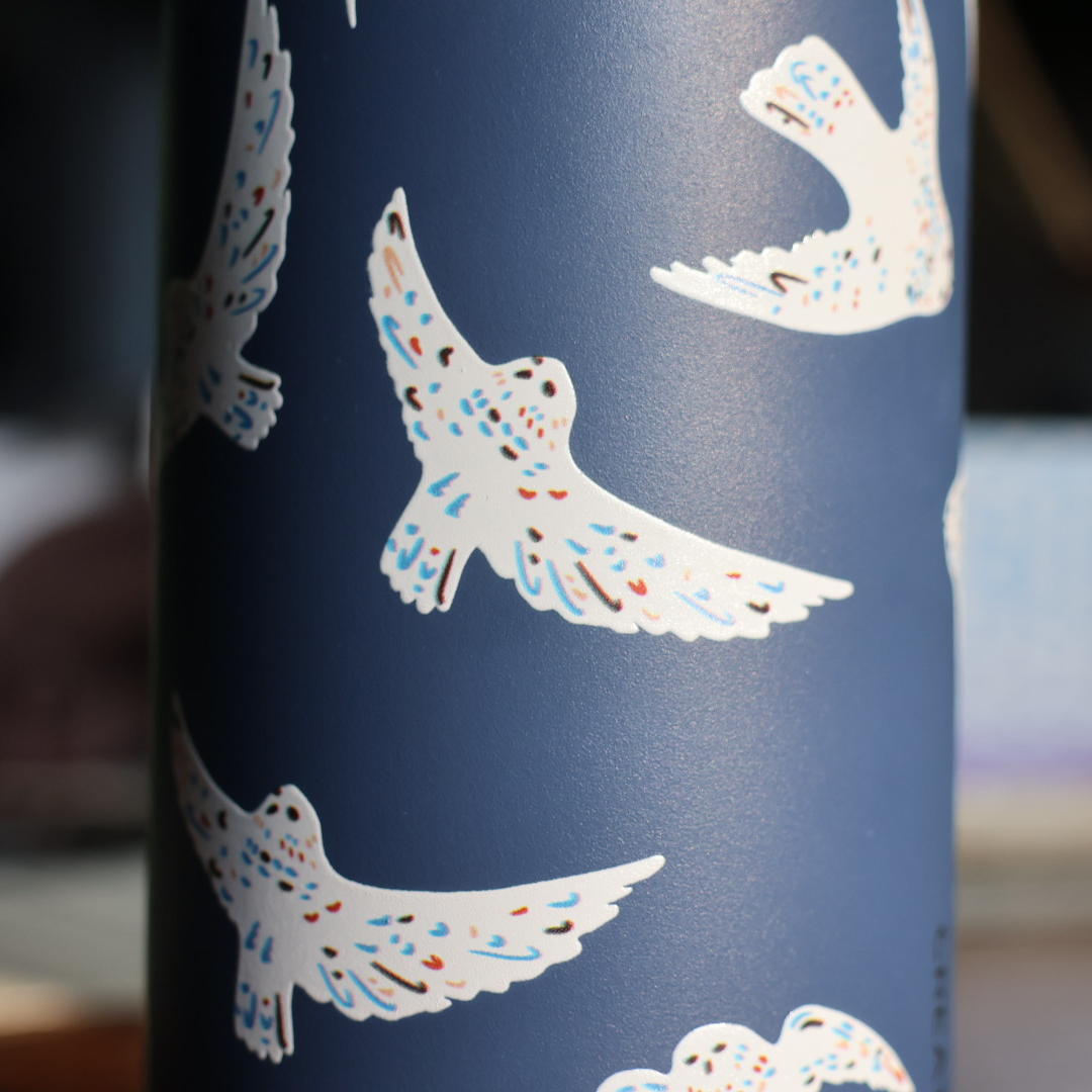 26oz Wander Bottle: Soaring Owls
