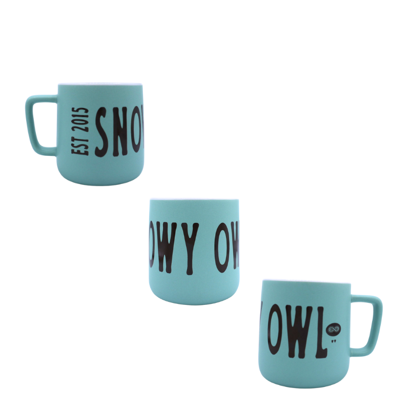 Snowy Owl Teal"Oslo" Ceramic Mug