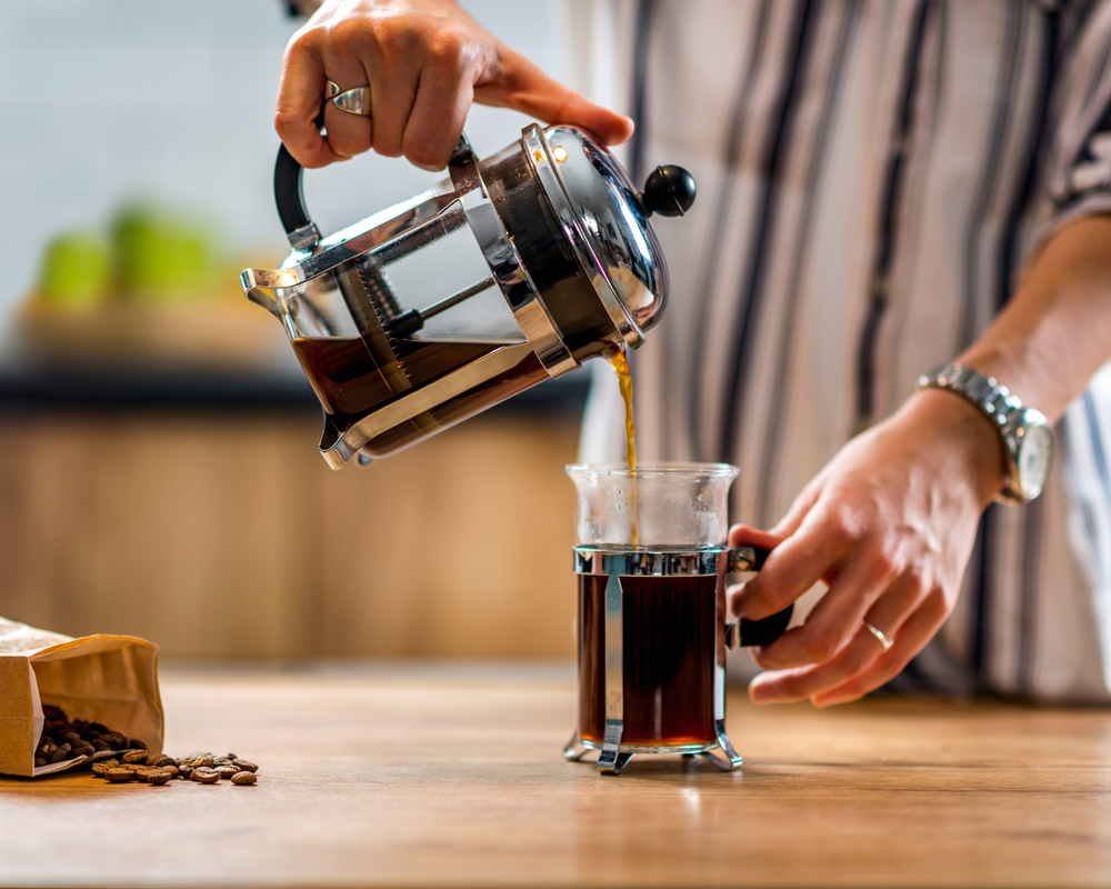 Step-by-step French press brewing guide featuring our ethically sourced coffee beans at Snowy Owl Coffee Roasters, teaching you how to create rich, full-bodied coffee with our premium roasts.