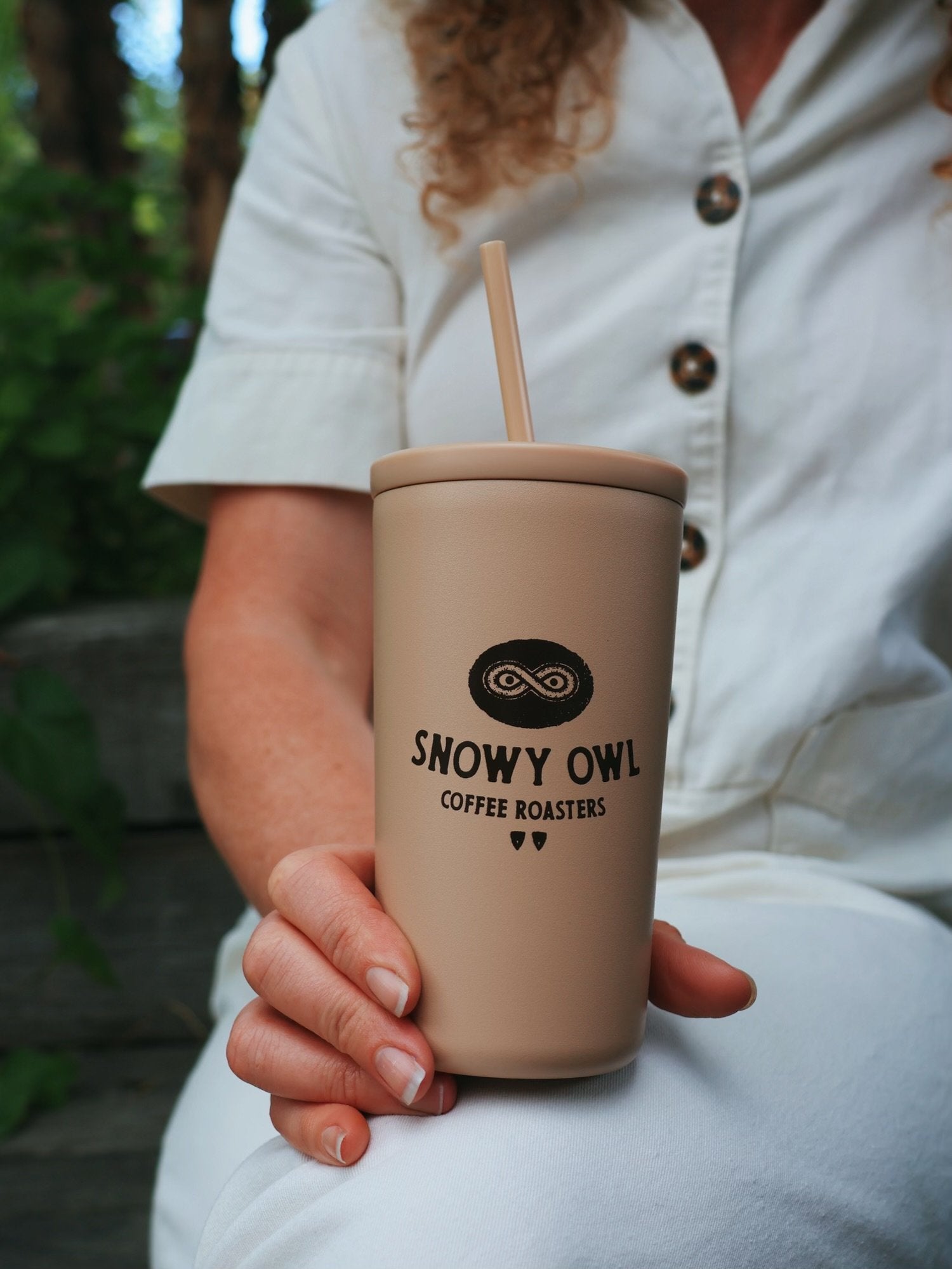 16oz Cold Brew Tumbler with Straw