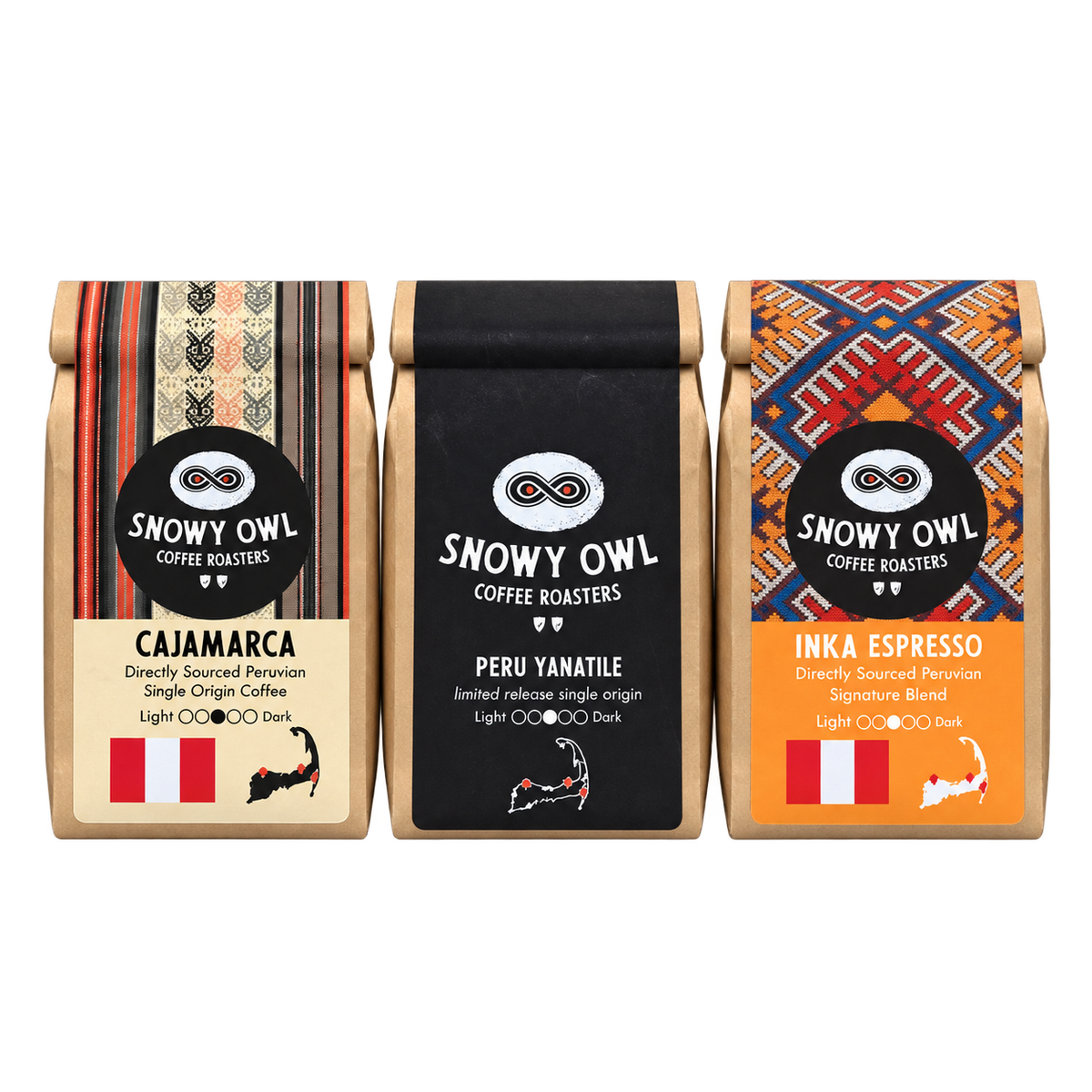 Snowy Owl Coffee Peruvian-3-Pack