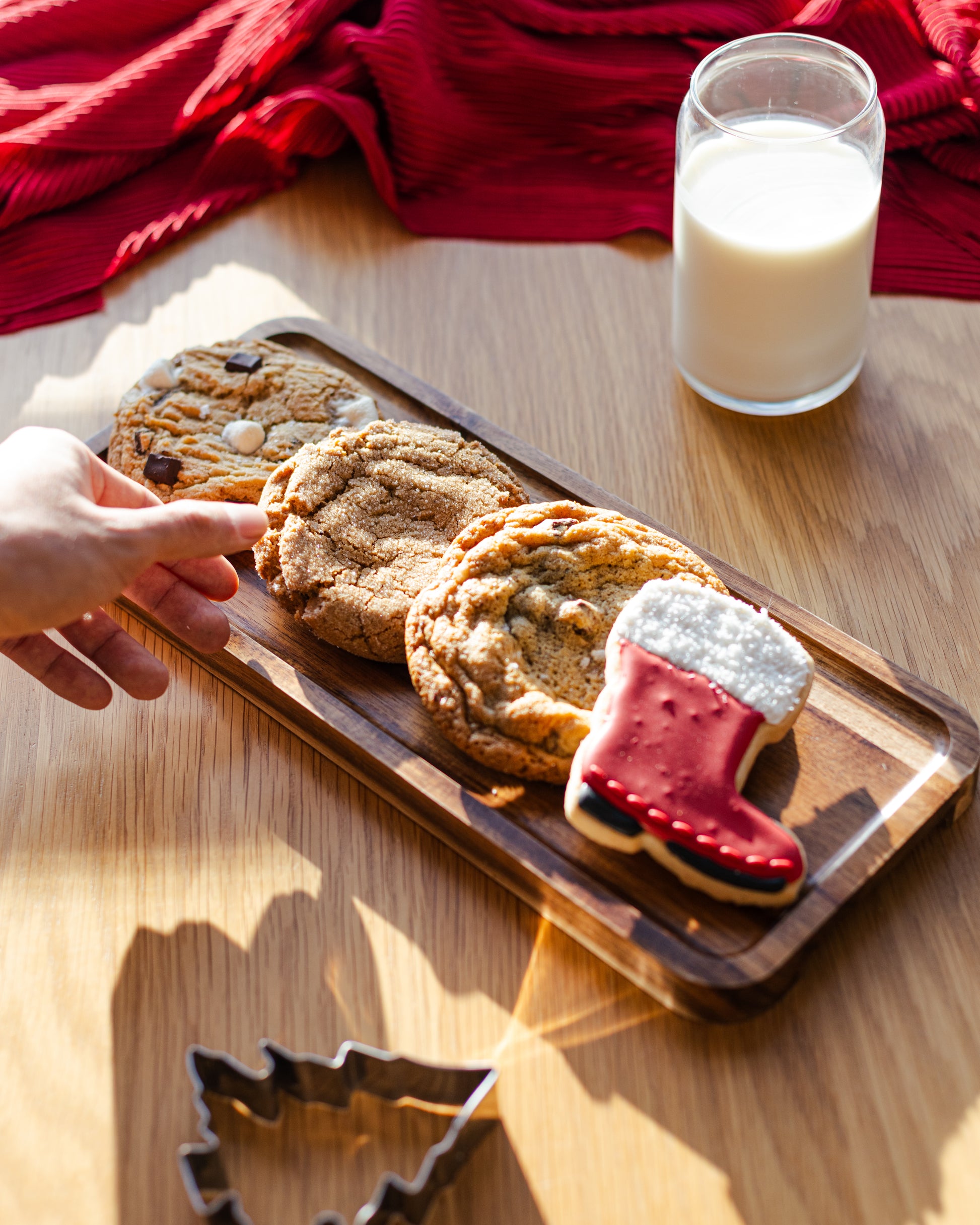 Order your holiday cookies including gingerbread, s'more, chocolate chip, and sugar cookies from Snowy Owl Coffee for pickup in Brewster or Sandwich. 