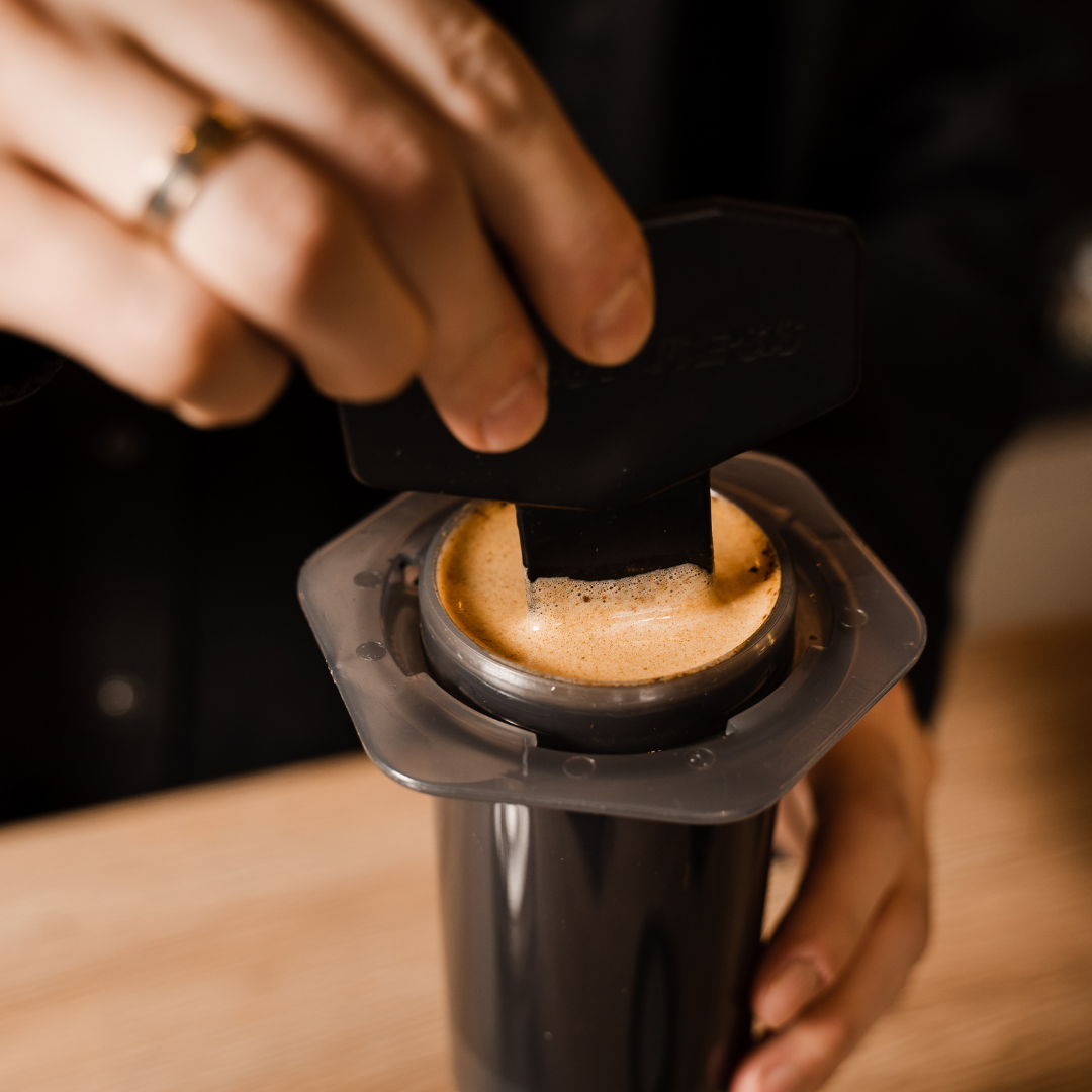 AeroPress with Filters and Tote Bag